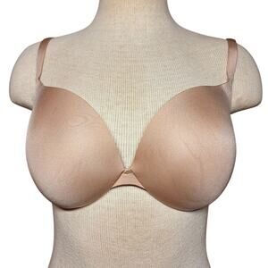 SKIMS ultimate push up plunge bra nude beige 34DD sexy lingerie
